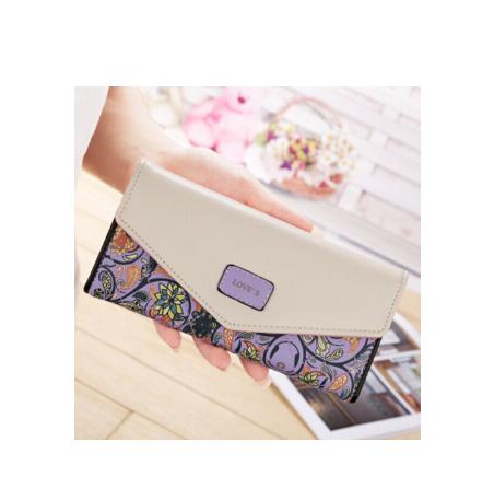 Women’s Birds & Floral Print Wallet | Elegant Nature-Inspired Multi-Card Clutch | Compact Vegan Leather Purse for Women | Artistic Bird Illustration Designer Wallet