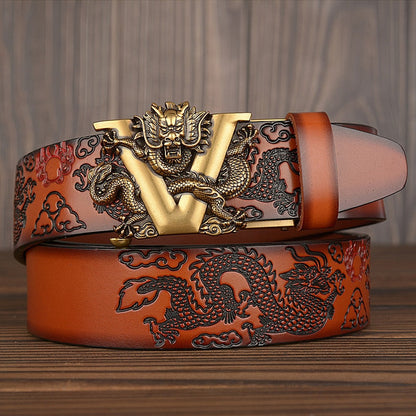 Men’s Premium Leather Belt | High-Sense Professional Executive Waistband | Trendy Minimalist Sleek Buckle Belt | Luxury-Label Statuesque Radiant Accessory | 2026 High-Fashion Emerald-Luxe Essential