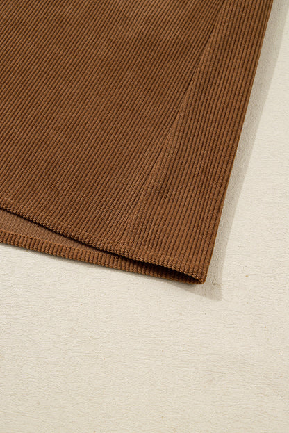 Threaded Pear Galilea Corduroy Full Collared PLUS Shirt