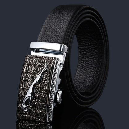 Men’s Retro Brass Pin Buckle Belt | High-Sense Casual Genuine Leather Waistband | Trendy Minimalist Top-Layer Rugged Belt | Luxury-Label Statuesque Men’s Accessory | 2026 High-Fashion Radiant Urban Essential