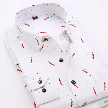 Men's Premium Floral Print Dress Shirt | Slim Fit Long Sleeve Flower Patterned Shirt | Stylish Hawaiian Vibe Casual Shirt for Men