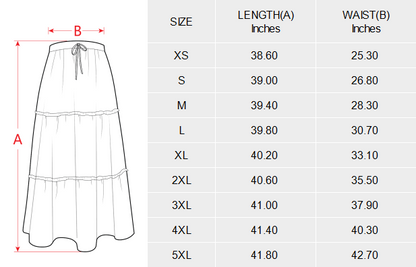 Baha Ranch San Angelo Aztec Tiered Prairie Maxi Skirt
