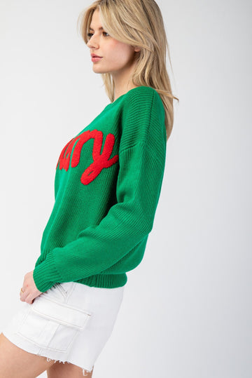 ✨Merry Vibes Dolman Sleeve Knit Pullover Sweater (Final Days: Big Savings!!!)