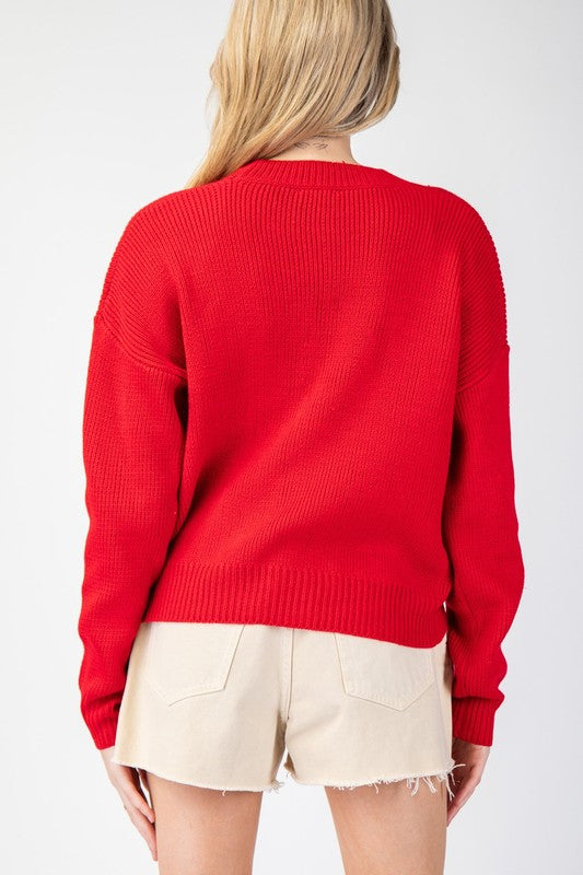 ✨Merry Vibes Dolman Sleeve Knit Pullover Sweater (Final Days: Big Savings!!!)