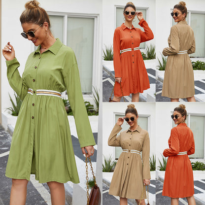 Women’s Summer Casual Dress | Elegant Lightweight Ladies Day Dress | Trendy Short-Sleeved Summer Clothes for Women | Breathable Minimalist Cotton-Blend Dress | 2026 High-Fashion Relaxed Fit Summer Wear