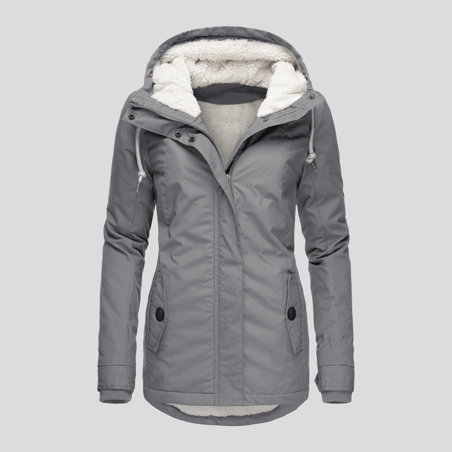 Women's Warm Hooded Fleece Jacket
