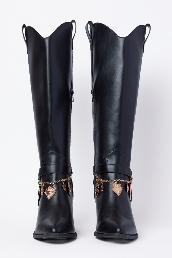Cattle Black Charm Cowboy Boots