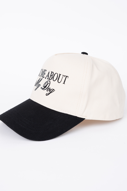 Ask Me About My Dog Black Trucker Hat