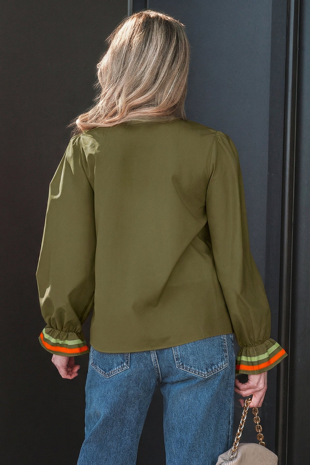 Threaded Pear Marie Long Sleeve Blouse Long Sleeve Top