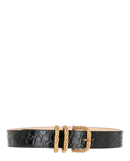 ByFar Croc Embossed Katina Belt