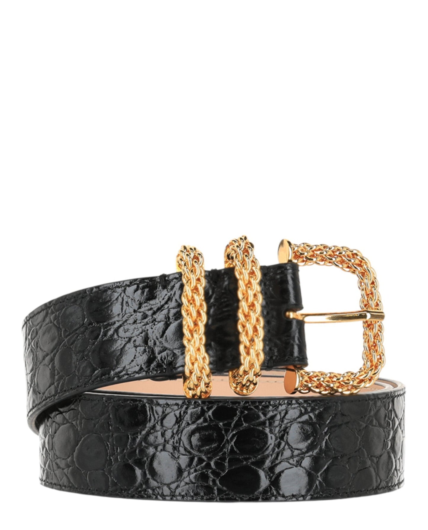 ByFar Croc Embossed Katina Belt