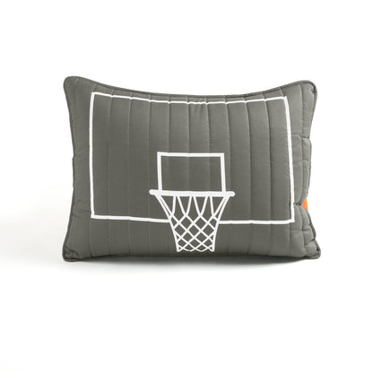 Basketball Game Reversible Quilt Set