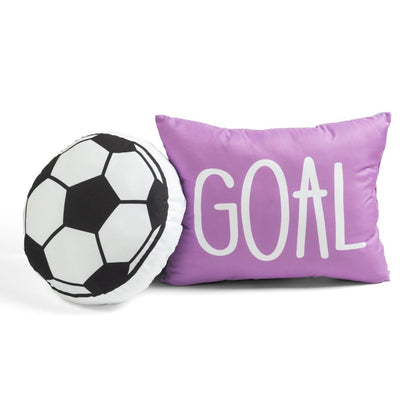 Girls Soccer Kick Comforter Set