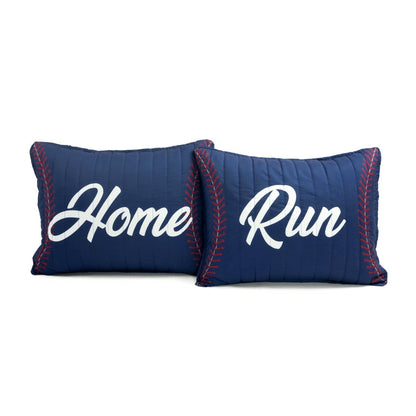 Baseball Game Reversible Oversized Kids Quilt Set
