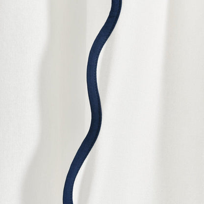 Coastal Chic Scalloped Edge Window Curtain Panel Set