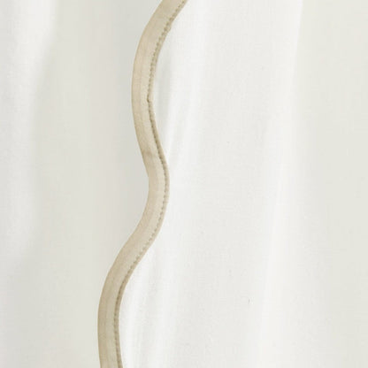 Coastal Chic Scalloped Edge Window Curtain Panel Set