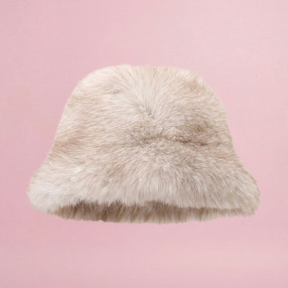Anna-Kaci Women's Plush Furry Bucket Hat with Soft Cozy Lining