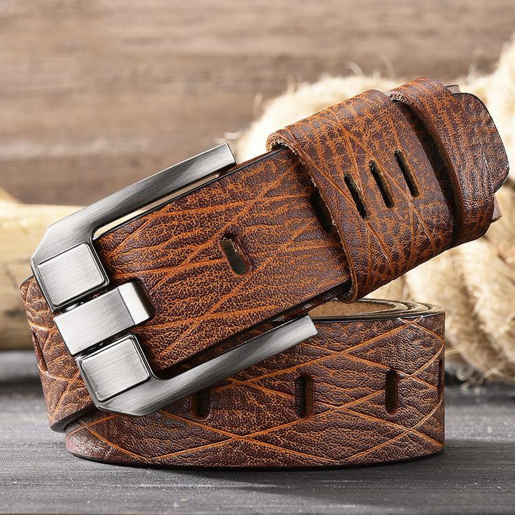Versatile Leather Belt for Men | Genuine Premium Leather Waist Belt | Classic Formal & Casual Men’s Belt | Durable High-Sense Leather Accessory | 2026 Trendy Luxury Men’s Belt with Zinc Alloy Buckle