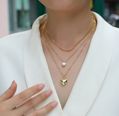 2 Carat Luxury Moissanite Pendant Necklace | S925 Sterling Silver 18K Gold Plated | Minimalist Trend Diamond Alternative Jewelry for Women