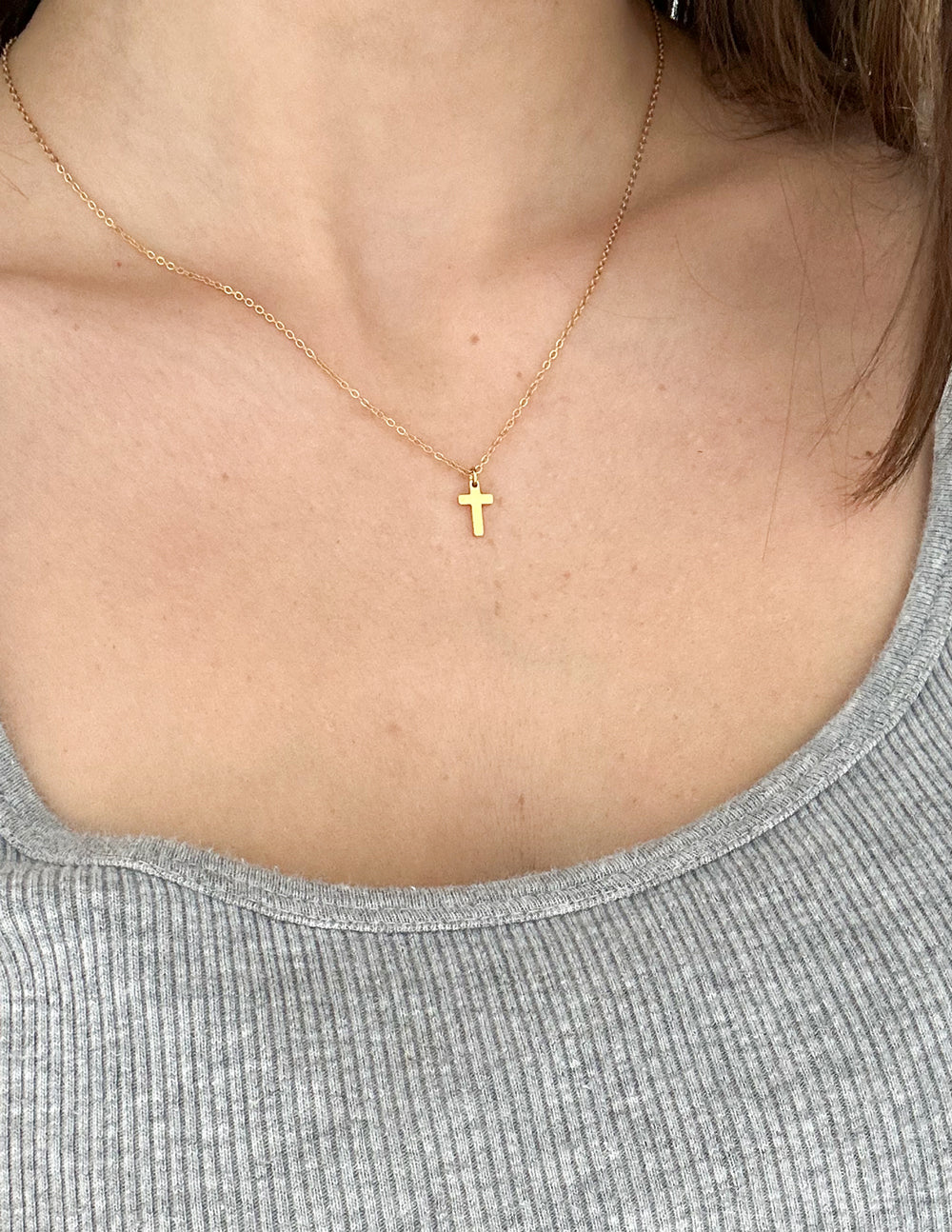 Elevated Faith Gold Cross Necklace