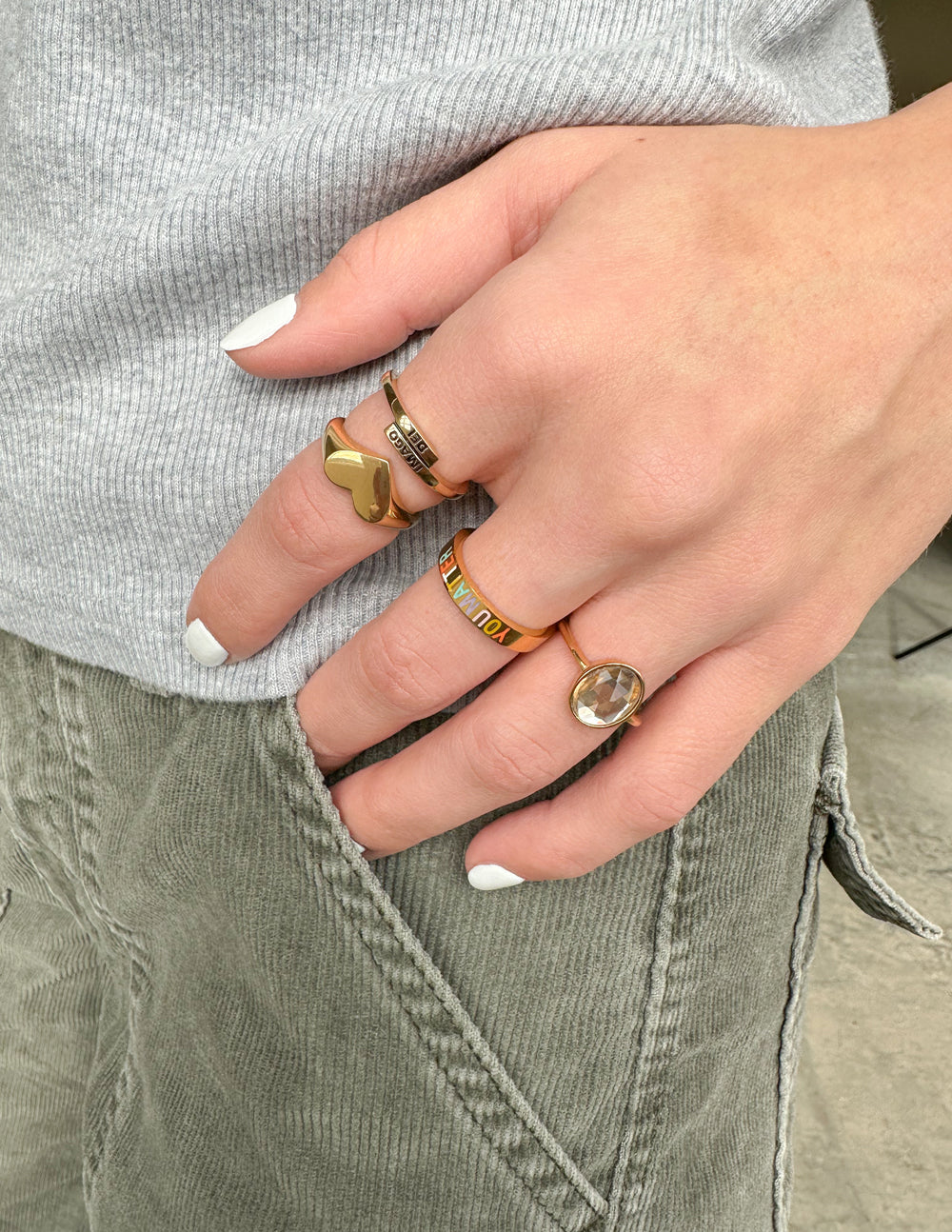Elevated Faith Heart Statement Ring