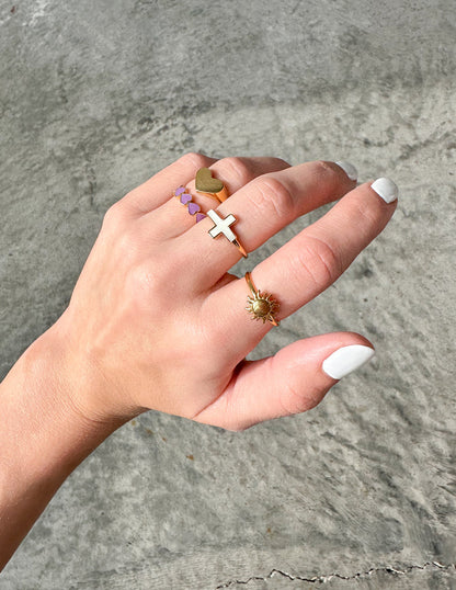 Elevated Faith Heart Statement Ring