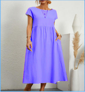 Women’s Summer A-Line Dress with Pockets