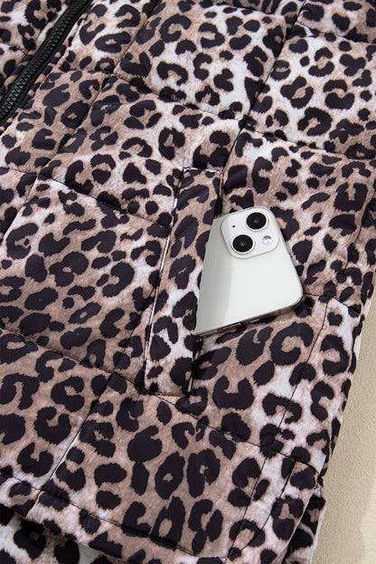 Threaded Pear Aria Zipper Casual Puff Vest