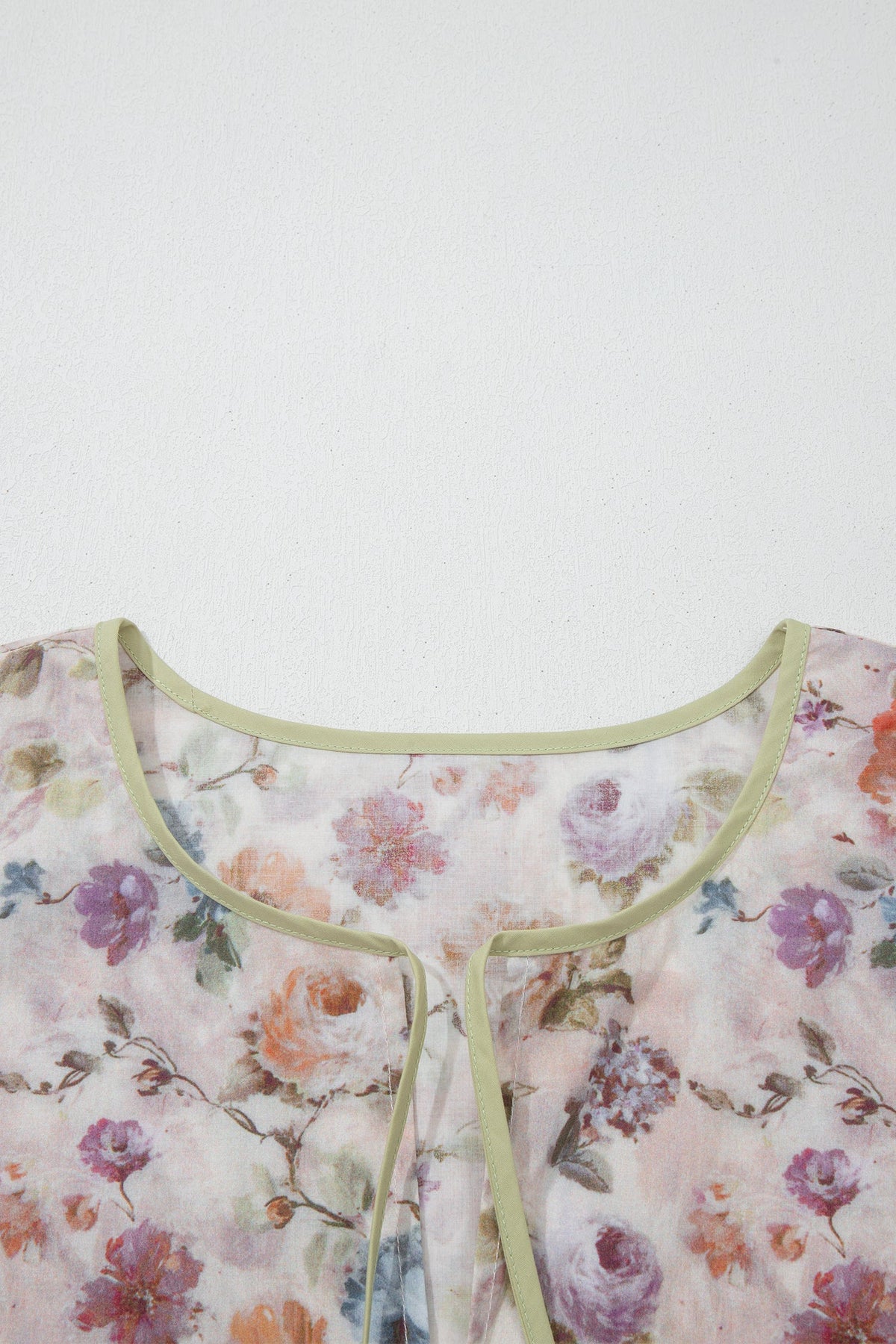 Threaded Pear Andi Striped Detail Babydoll PLUS Blouse