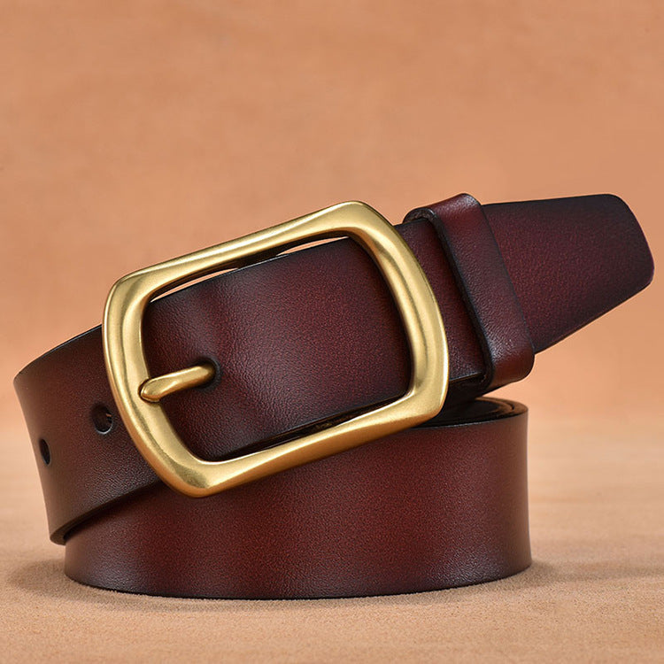 Versatile Leather Belt for Men | Genuine Premium Leather Waist Belt | Classic Formal & Casual Men’s Belt | Durable High-Sense Leather Accessory | 2026 Trendy Luxury Men’s Belt with Zinc Alloy Buckle