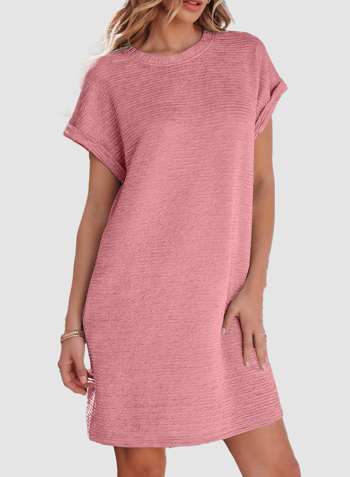 ✨Women's Lightweight Summer Short Sleeve Dress with Pockets