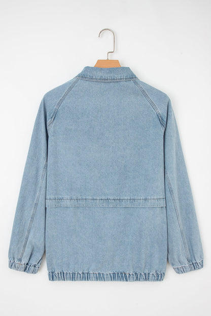 Threaded Pear Abigail Collared Zip Up Jacket