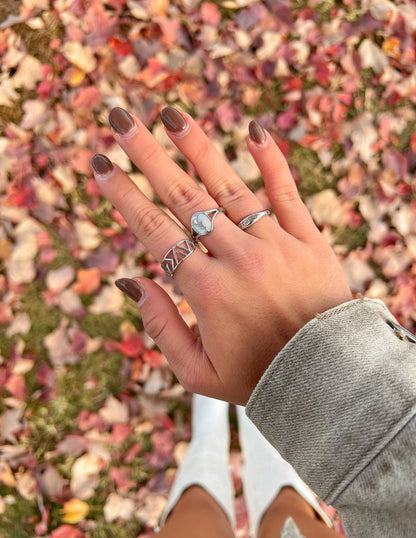 Elevated Faith Silver Highs and Lows Statement Ring