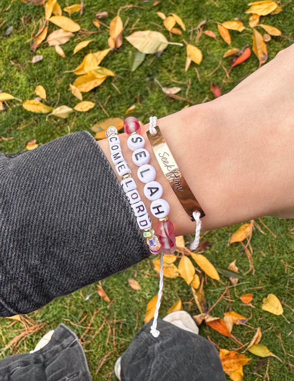 Elevated Faith Selah Letter Bracelet