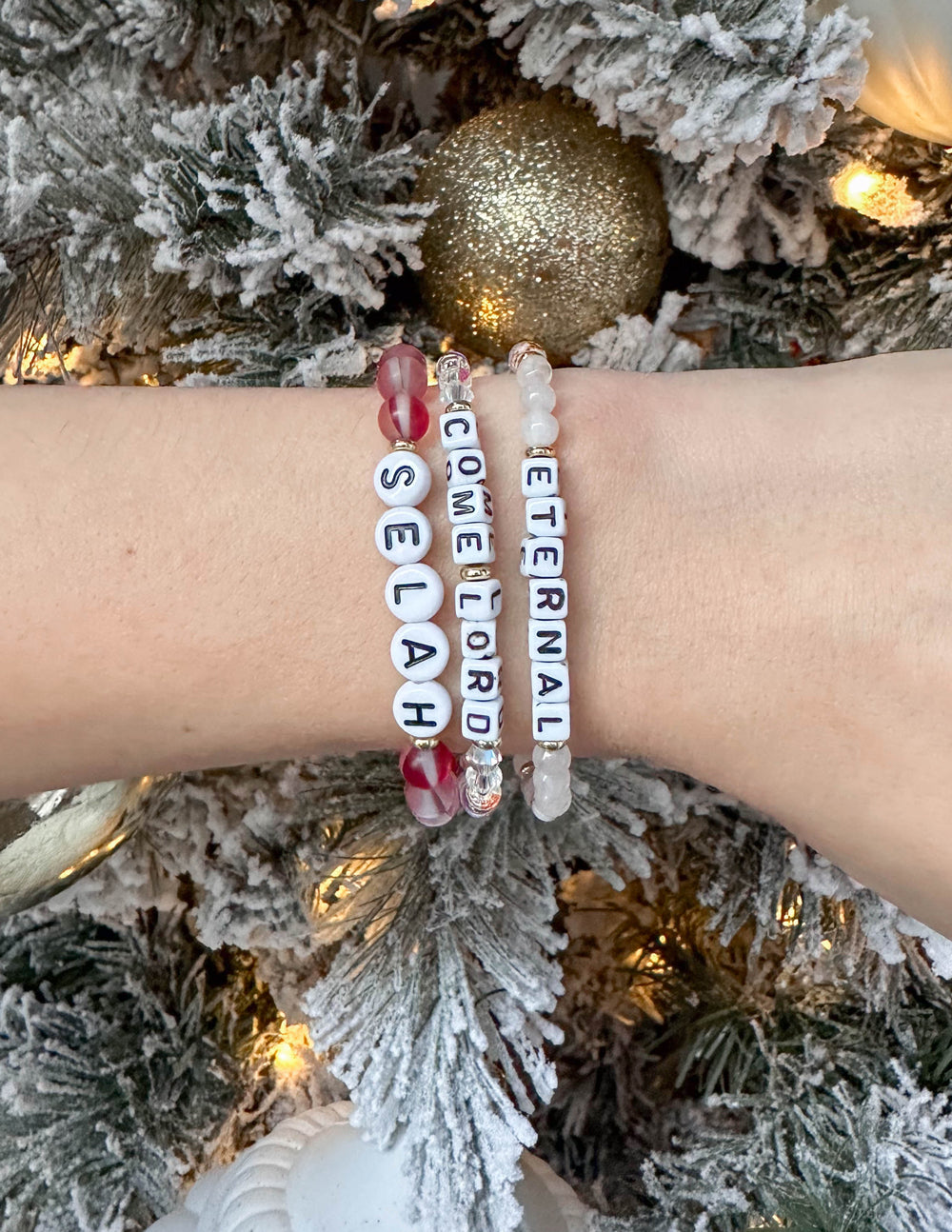 Elevated Faith Come Lord Letter Bracelet