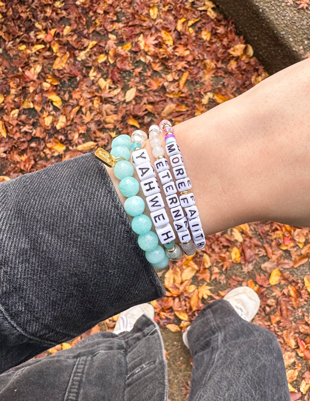 Elevated Faith Eternal Letter Bracelet