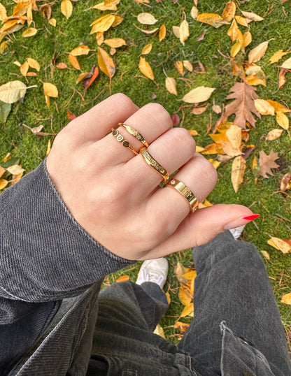 Elevated Faith God Letter Ring
