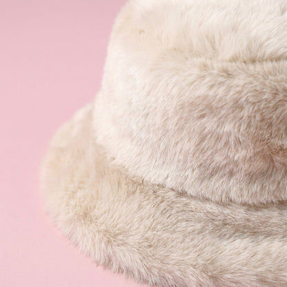 Anna-Kaci Women's Plush Furry Bucket Hat with Soft Cozy Lining