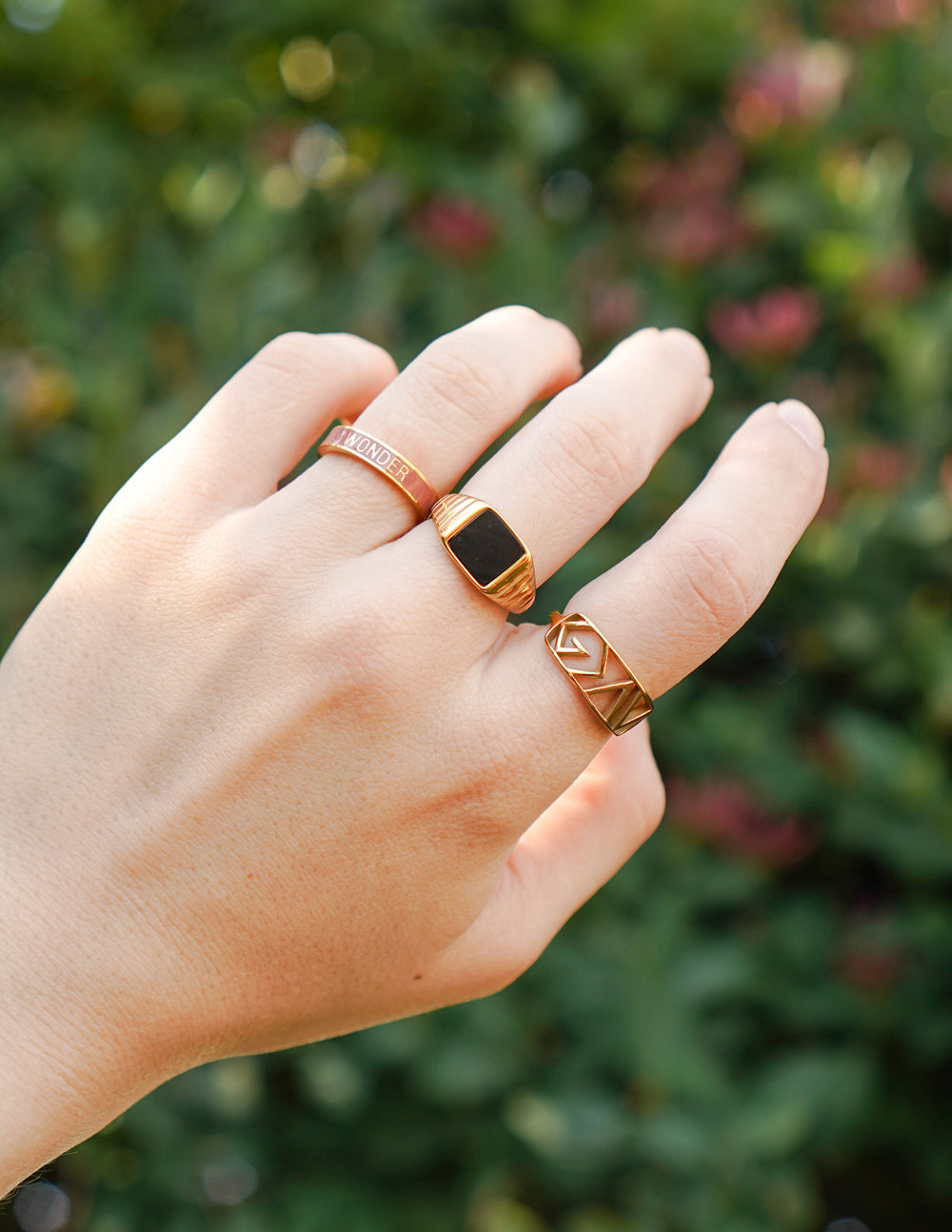 Elevated Faith Onyx Signet Ring