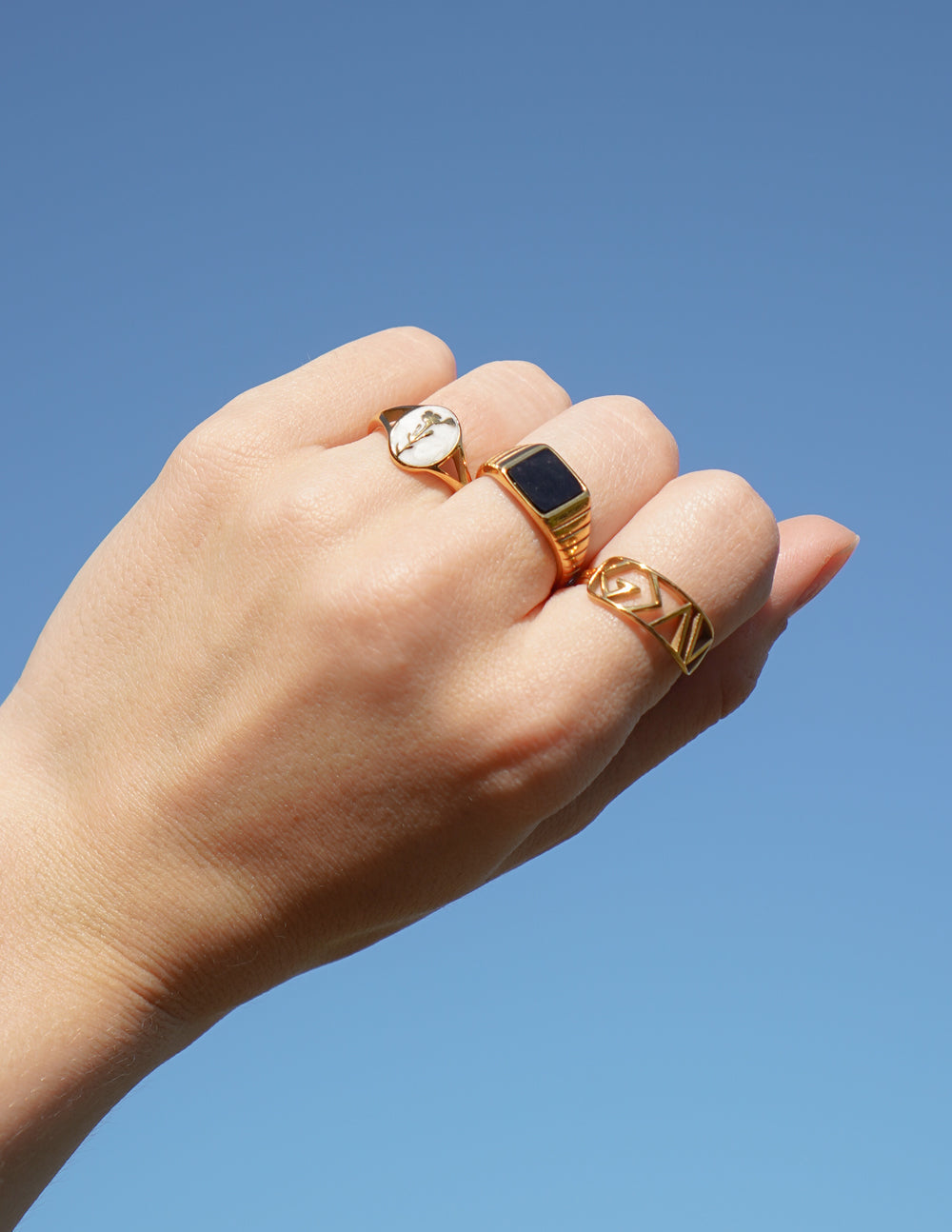 Elevated Faith Onyx Signet Ring