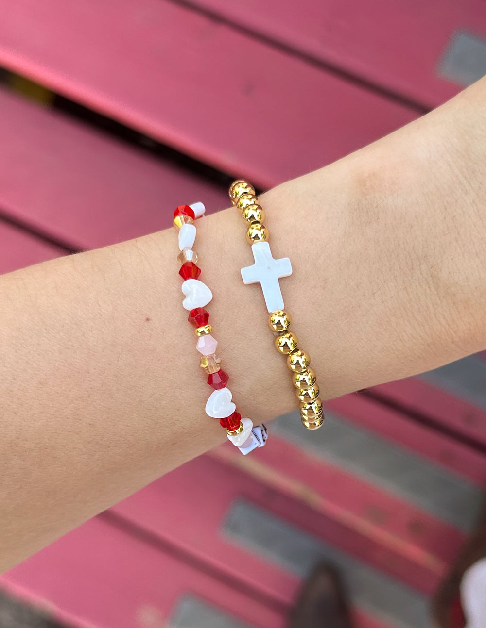 Elevated Faith Gold Cross Bracelet