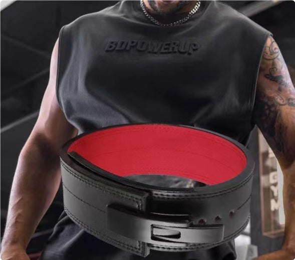 Professional Powerlifting Lever Belt | Heavy-Duty Squat & Deadlift Waist Support | High-Sense Weightlifting Fitness Belt | Premium Strength Training Lever Buckle Belt | 2026 High-Performance Gym Gear