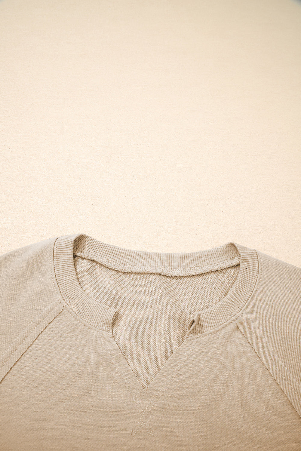 Threaded Pear Ashley Sleeve Side Slit Sweatshirt