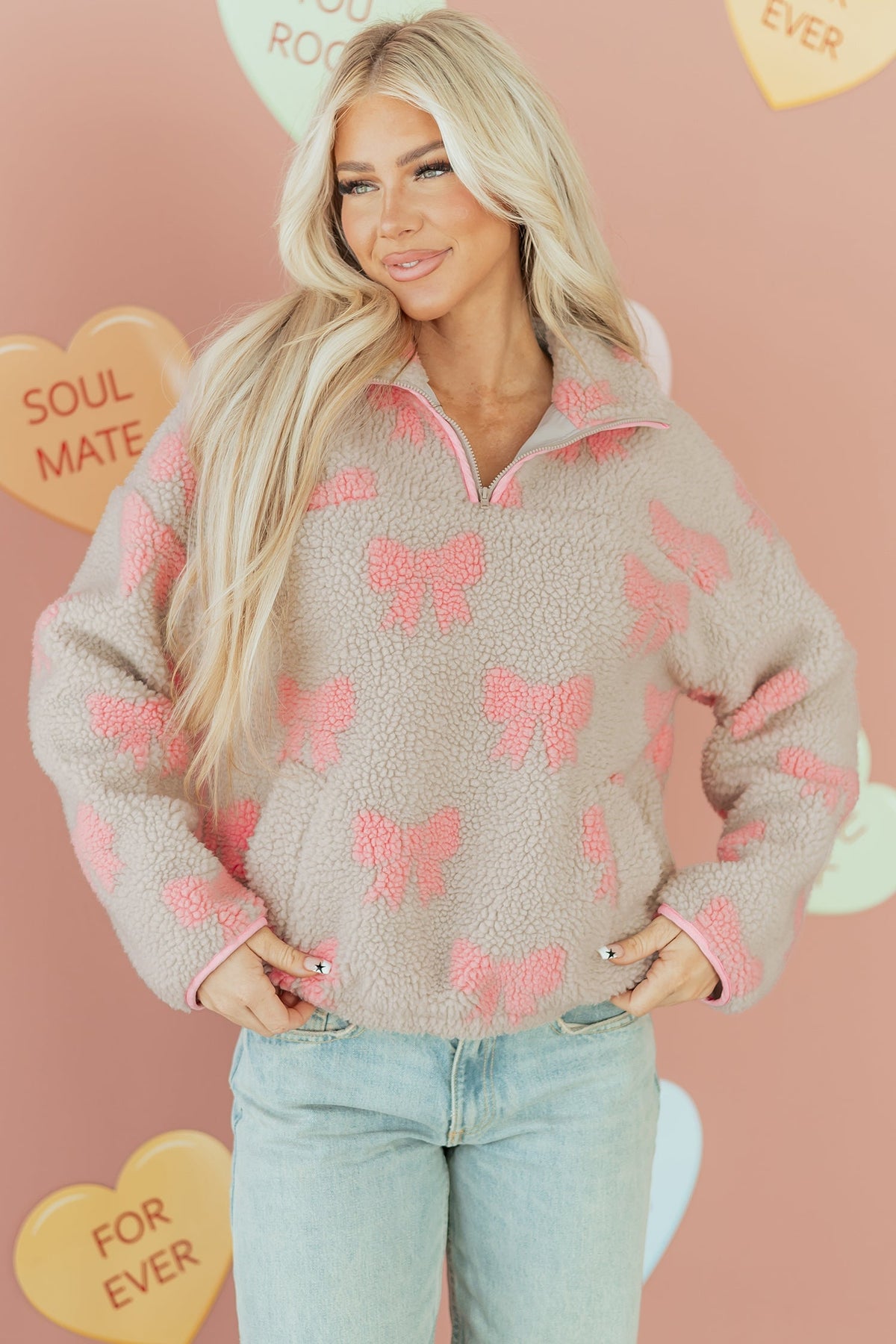 Threaded Pear Matilda Drop Shoulder Baggy Sweatshirt