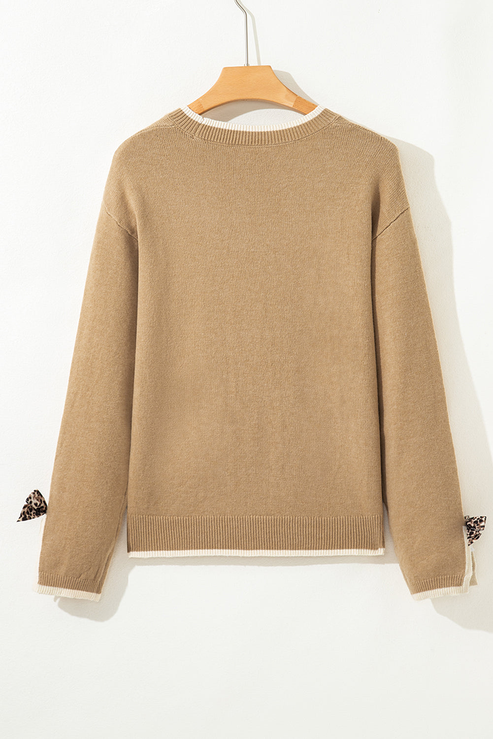 Threaded Pear Ava Cuff Contrast Trim Sweater