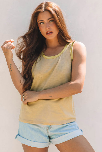 Threaded Pear Skyla Metallic Sheen Tank Top