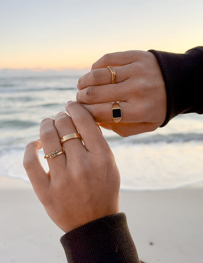 Elevated Faith Onyx Signet Ring