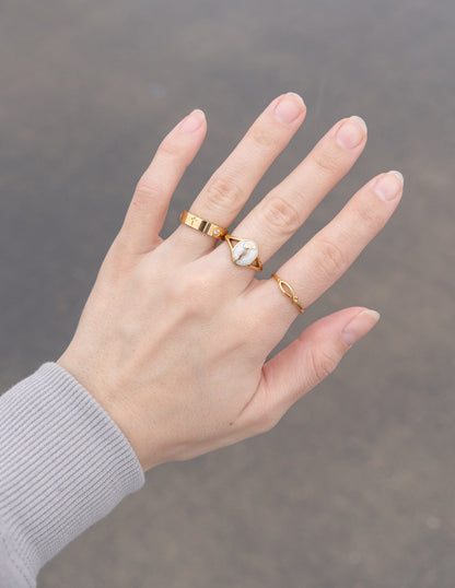 Elevated Faith Wildflower Signet Ring