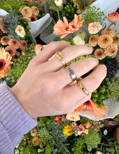 Elevated Faith Cross Gemstone Ring