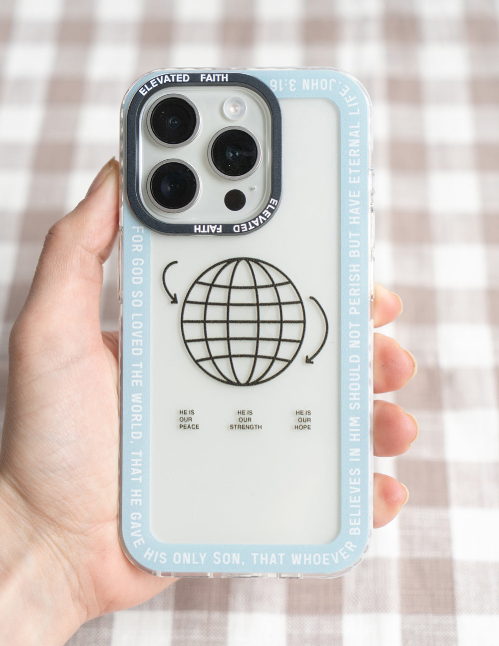 Elevated Faith For God So Loved the World Phone Case